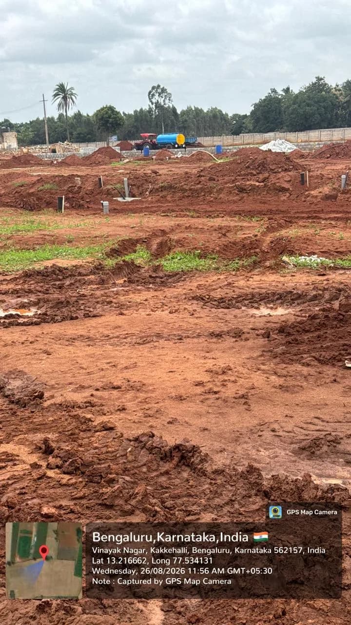 J V Green Valley: Site photo filed with Karnataka RERA