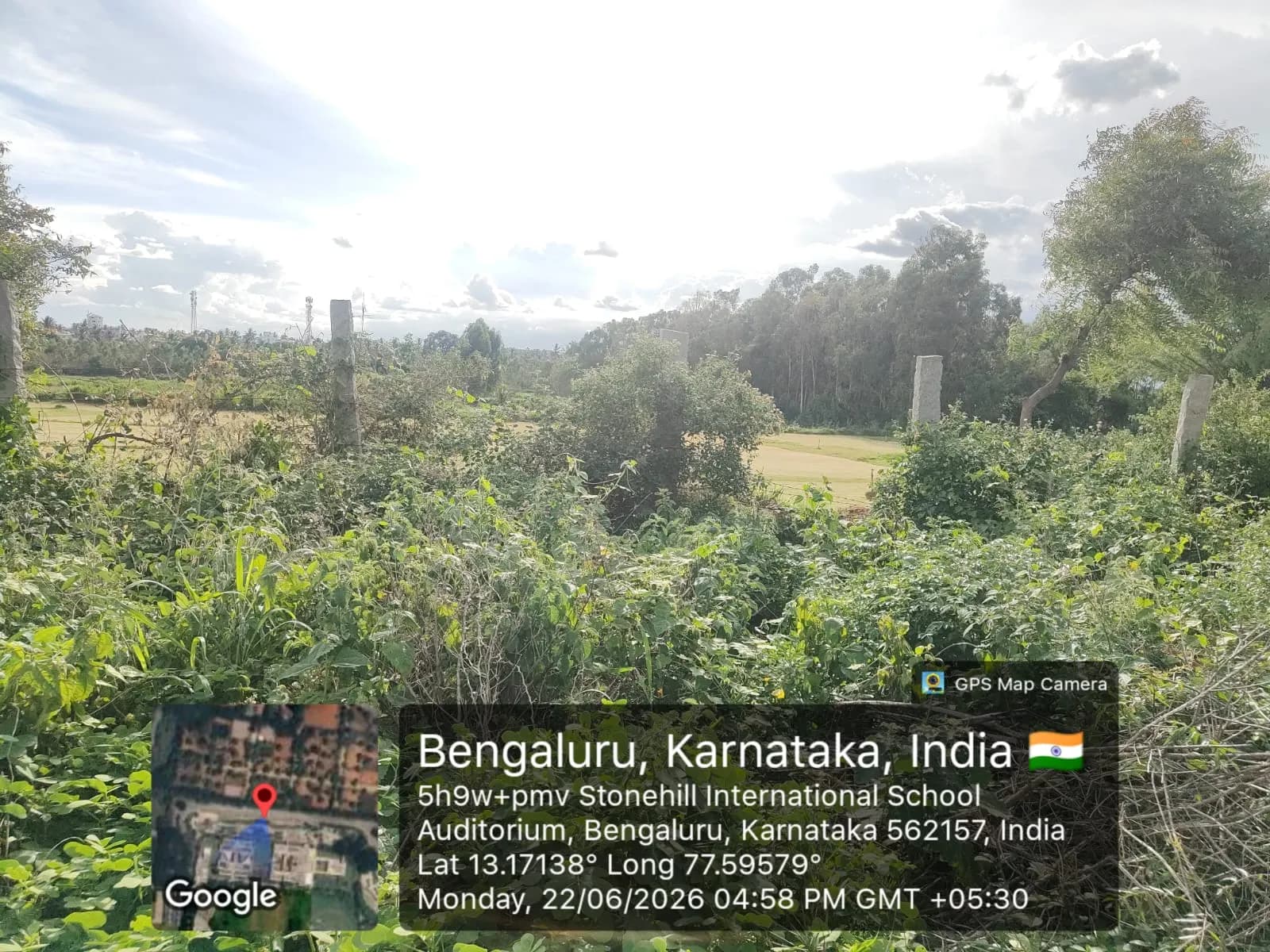 Embassy Riverine: Site photo filed with Karnataka RERA