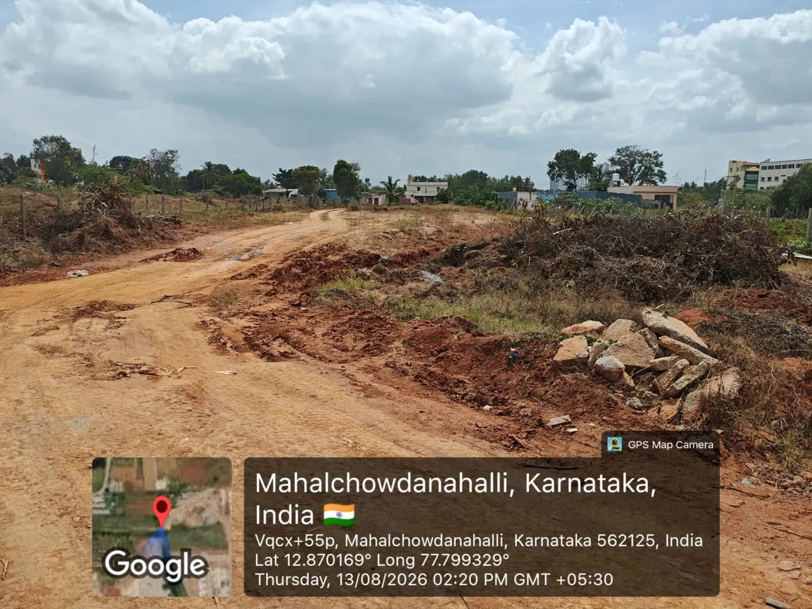 Divine Meadows: Site photo filed with Karnataka RERA