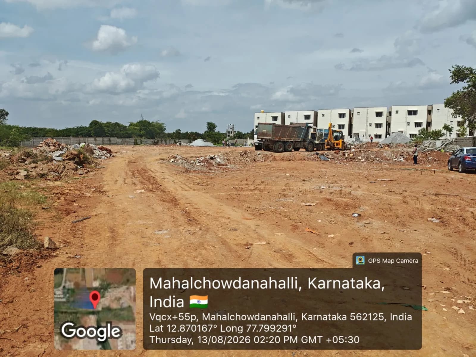 Divine Meadows: Site photo filed with Karnataka RERA