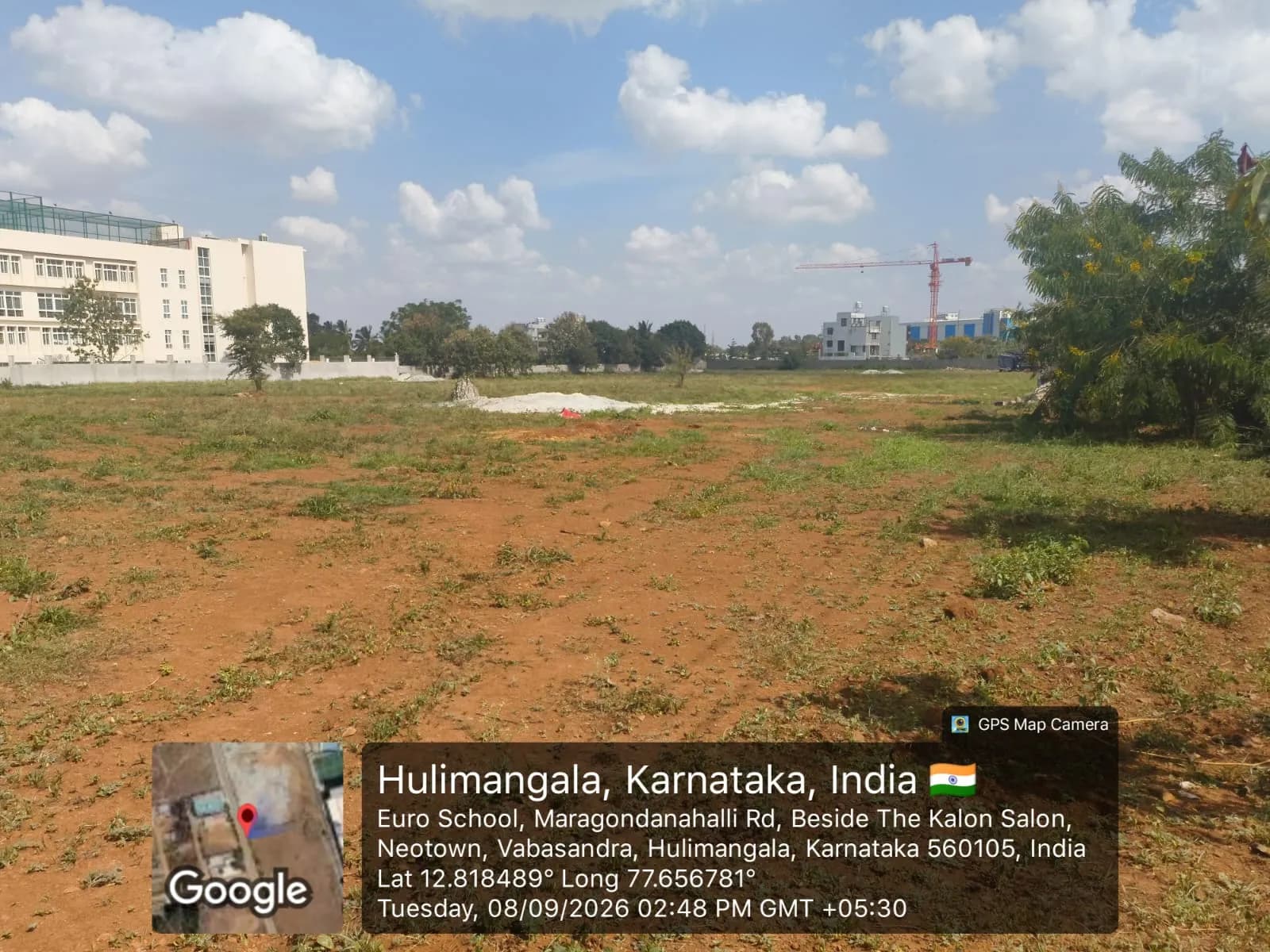 Sidvin Symmetra: Site photo filed with Karnataka RERA