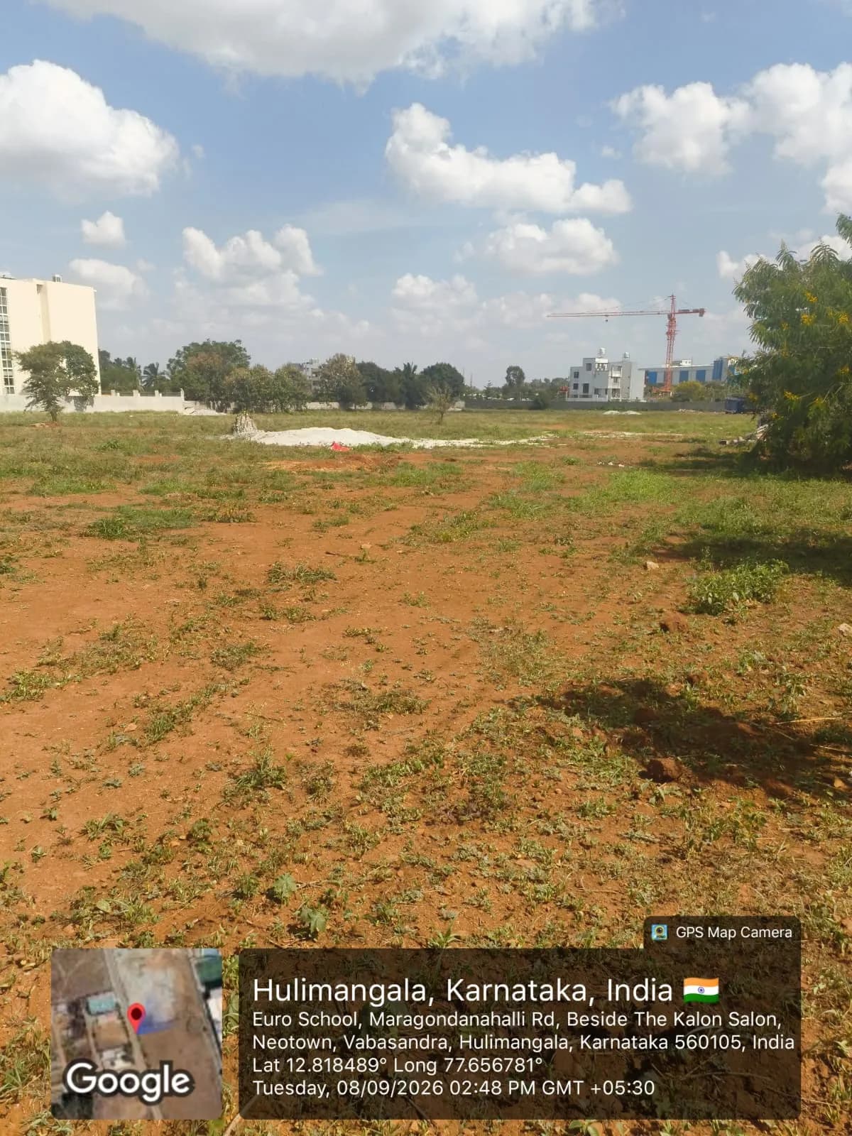 Sidvin Symmetra: Site photo filed with Karnataka RERA