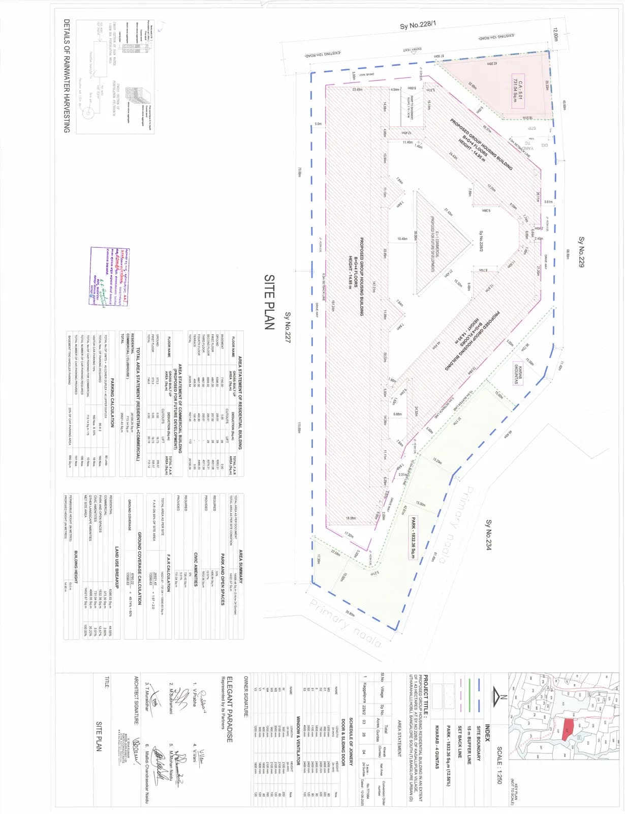 Elegant Paradise: Approved Building Plan (filed with Karnataka RERA)