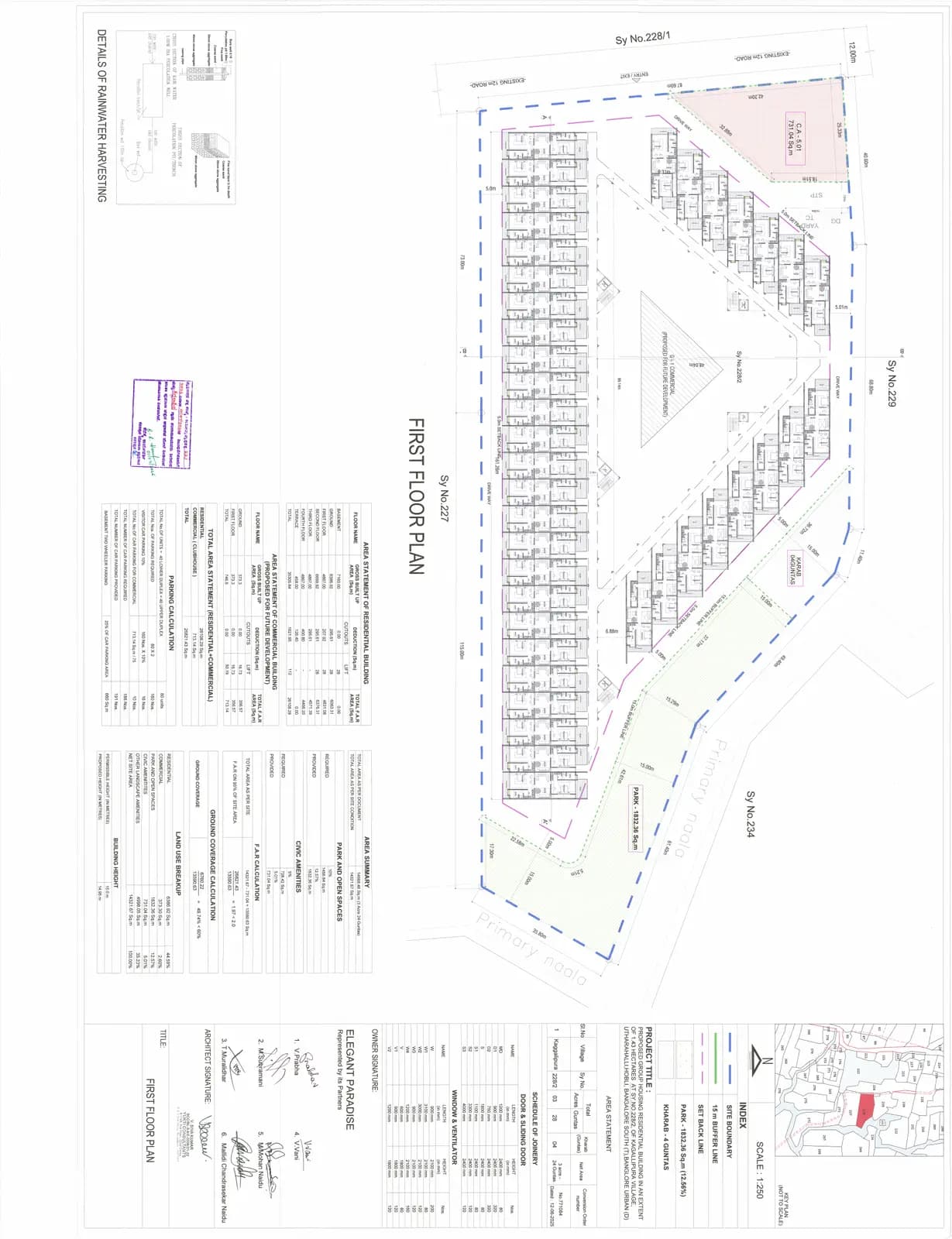 Elegant Paradise: 05 FIRST FLOOR PLAN.pdf (filed with Karnataka RERA)