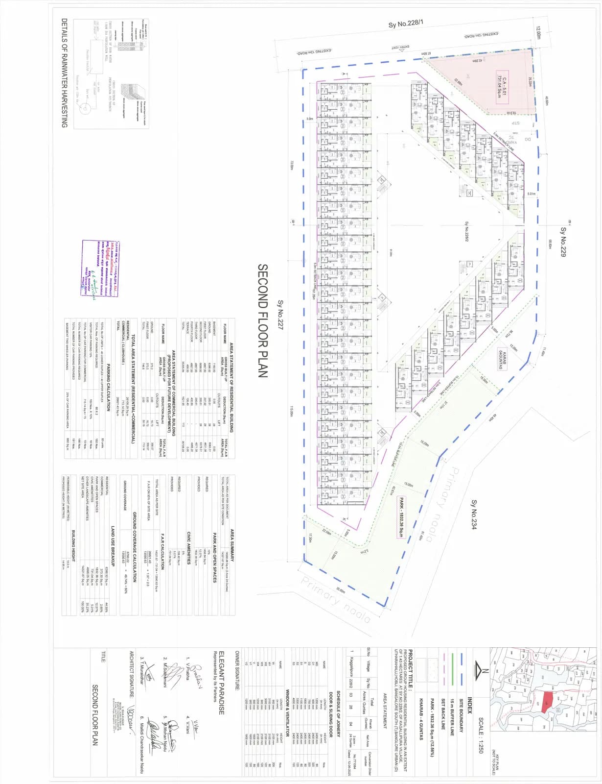 Elegant Paradise: 06 SECOND FLOOR PLAN.pdf (filed with Karnataka RERA)