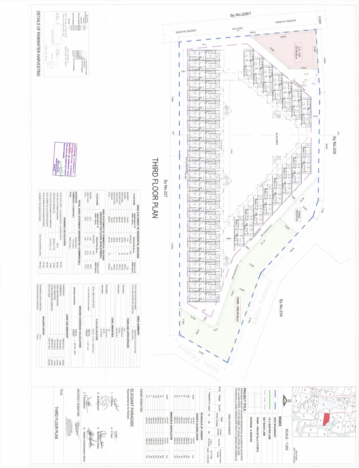 Elegant Paradise: 07 THIRD FLOOR PLAN.pdf (filed with Karnataka RERA)
