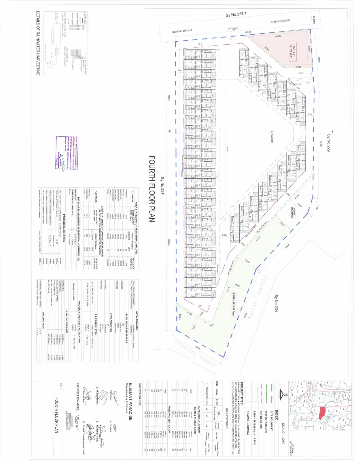 Elegant Paradise: 08 FOURTH FLOOR PLAN.pdf (filed with Karnataka RERA)