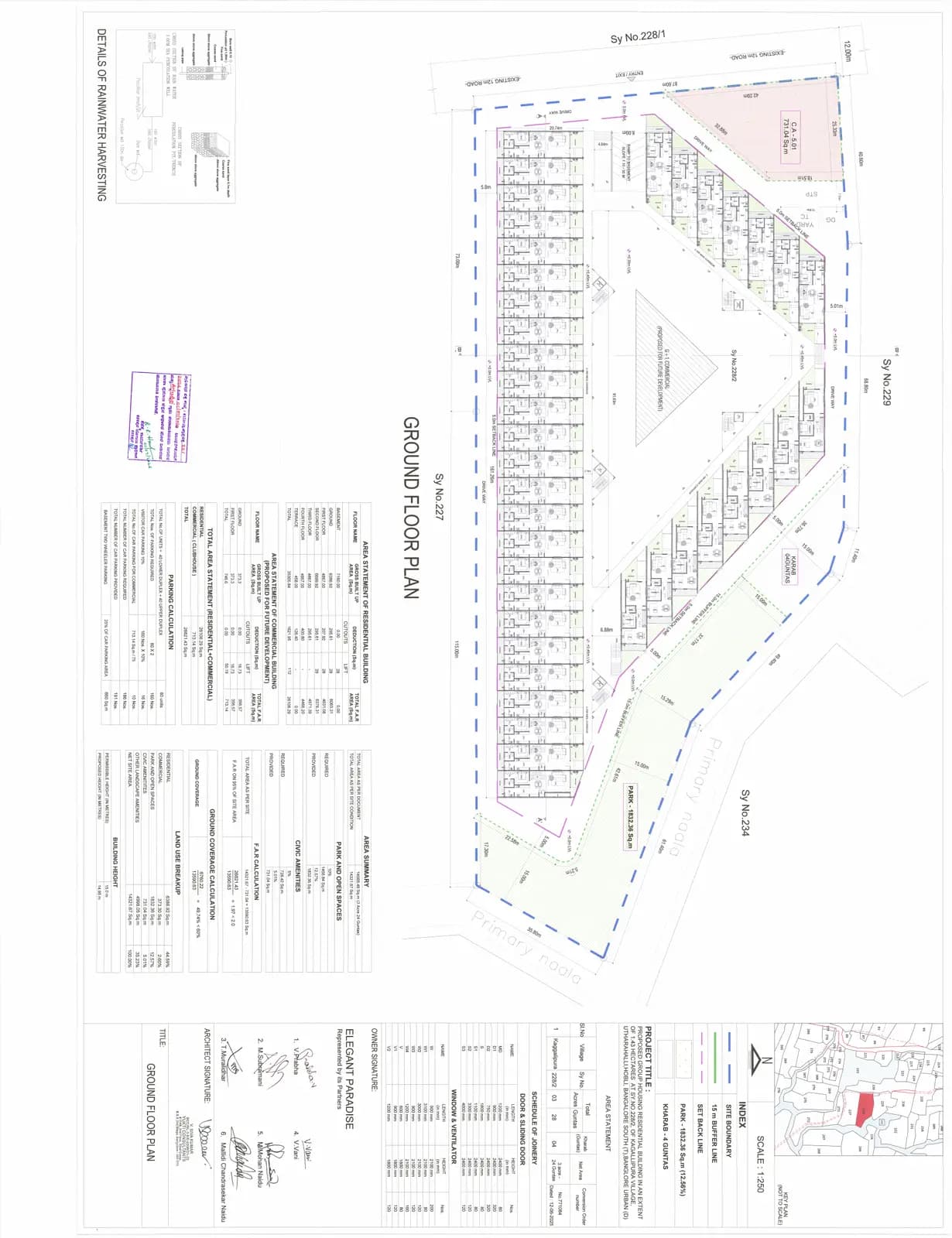 Elegant Paradise: 04 GROUND FLOOR PLAN.pdf (filed with Karnataka RERA)