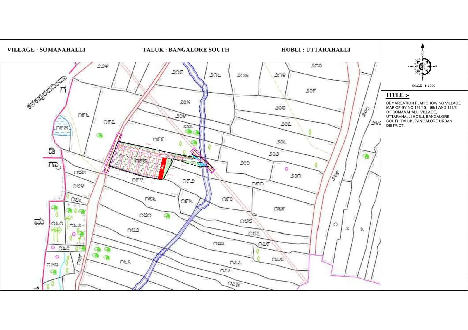 JD Signature: VILLAGE MAP DEMARCATION PLAN.pdf (filed with Karnataka RERA)