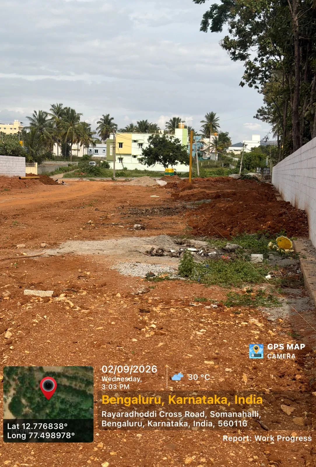 JD Signature: Site photo filed with Karnataka RERA
