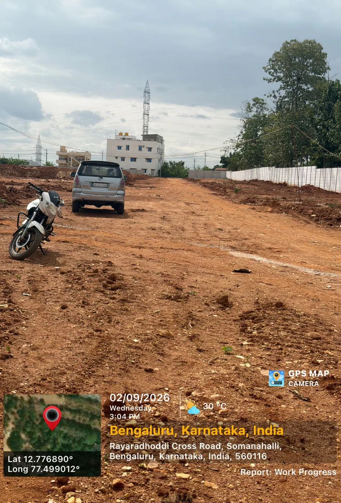 JD Signature: Site photo filed with Karnataka RERA