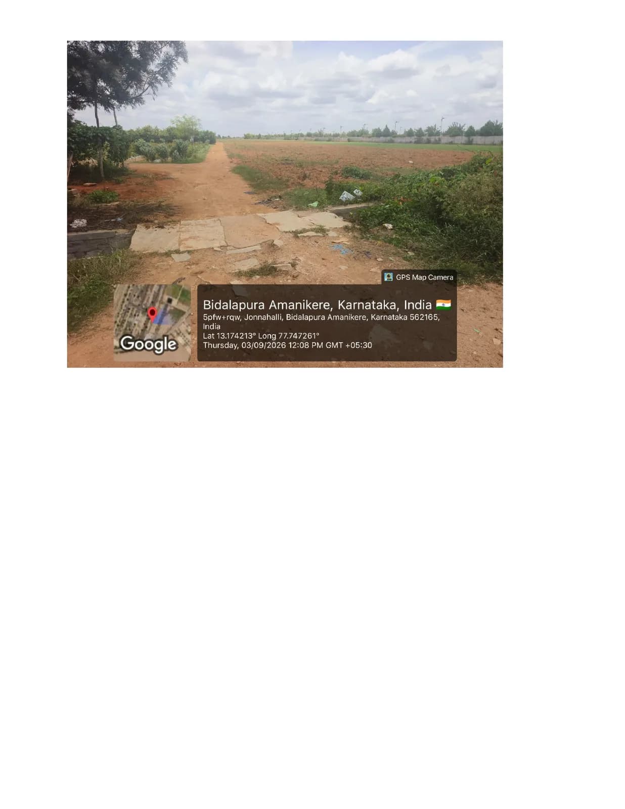 Nruthu Neo City: Site photo filed with Karnataka RERA
