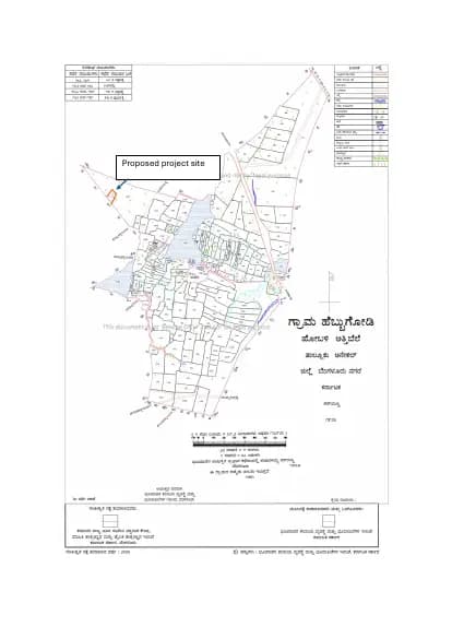 Splendid Evora: Village Map Demarcation.pdf (filed with Karnataka RERA)