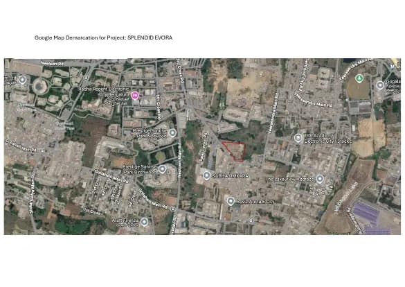 Splendid Evora: Google Map Demarcation.pdf (filed with Karnataka RERA)