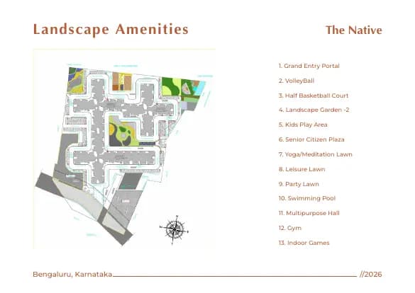 Sowparnika The Native: Brochure, page 8 (filed with Karnataka RERA)