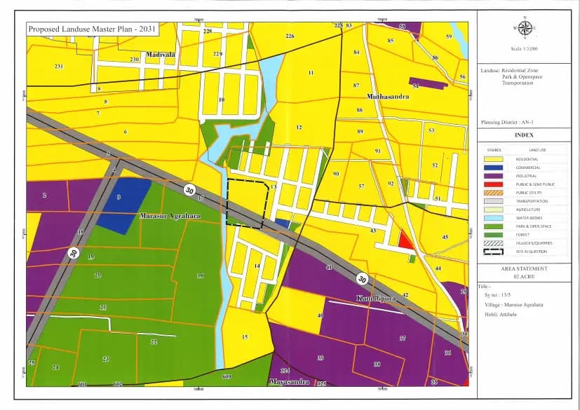 Signature CNR Marvel: CDP Plan and Village Map Demarcation.pdf (filed with Karnataka RERA)