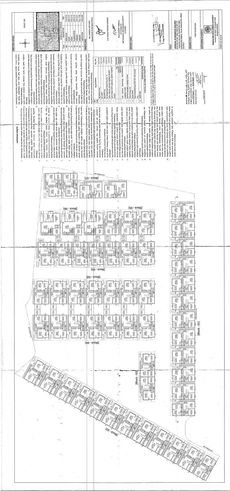 Anandaa Aira: Approved First Floor Plan - Ananadaa Aira.pdf (filed with Karnataka RERA)