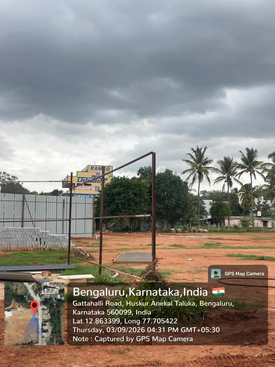 Anandaa Aira: Site photo filed with Karnataka RERA