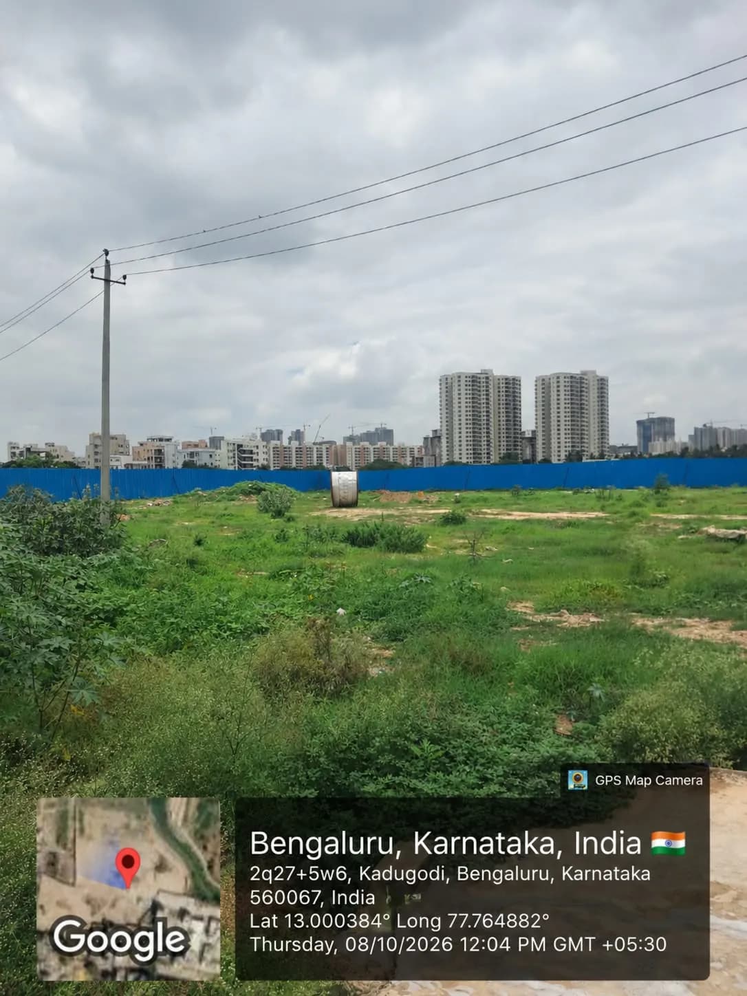 Disha Whitehill Towers: Site photo filed with Karnataka RERA