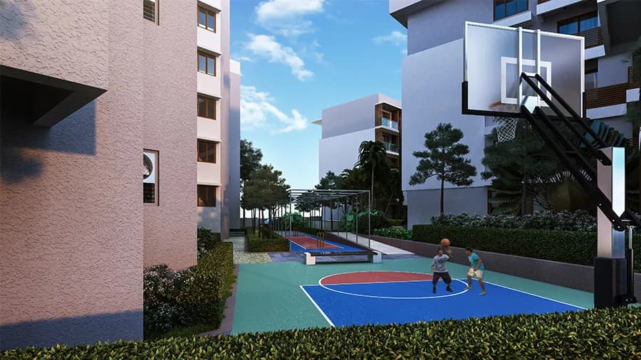 Friendly and safe neighbourhood at Sona Vistaas (artist’s impression)