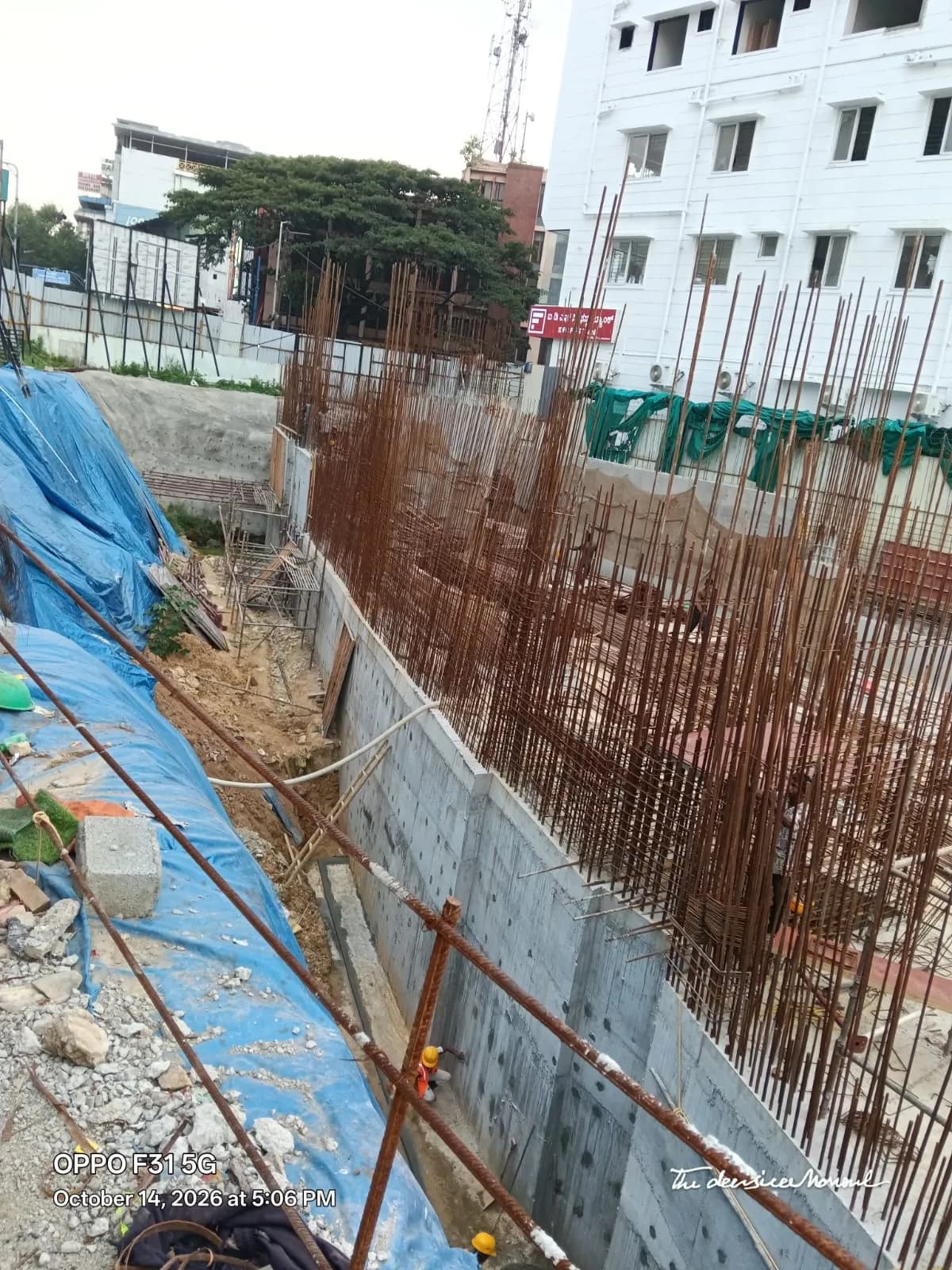 The Minerva: Site photo filed with Karnataka RERA