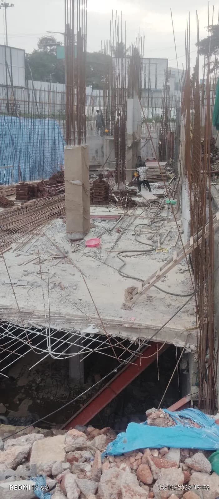The Minerva: Site photo filed with Karnataka RERA