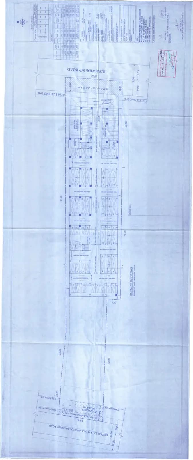 Legacy: Basement Floor Plan (filed with Karnataka RERA)