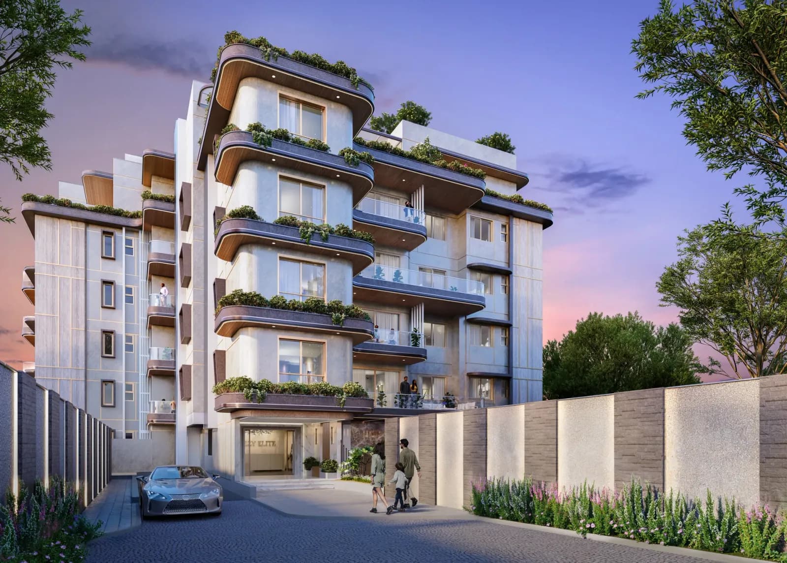 Ezzy Elite entrance and arrival view (artist’s impression)
