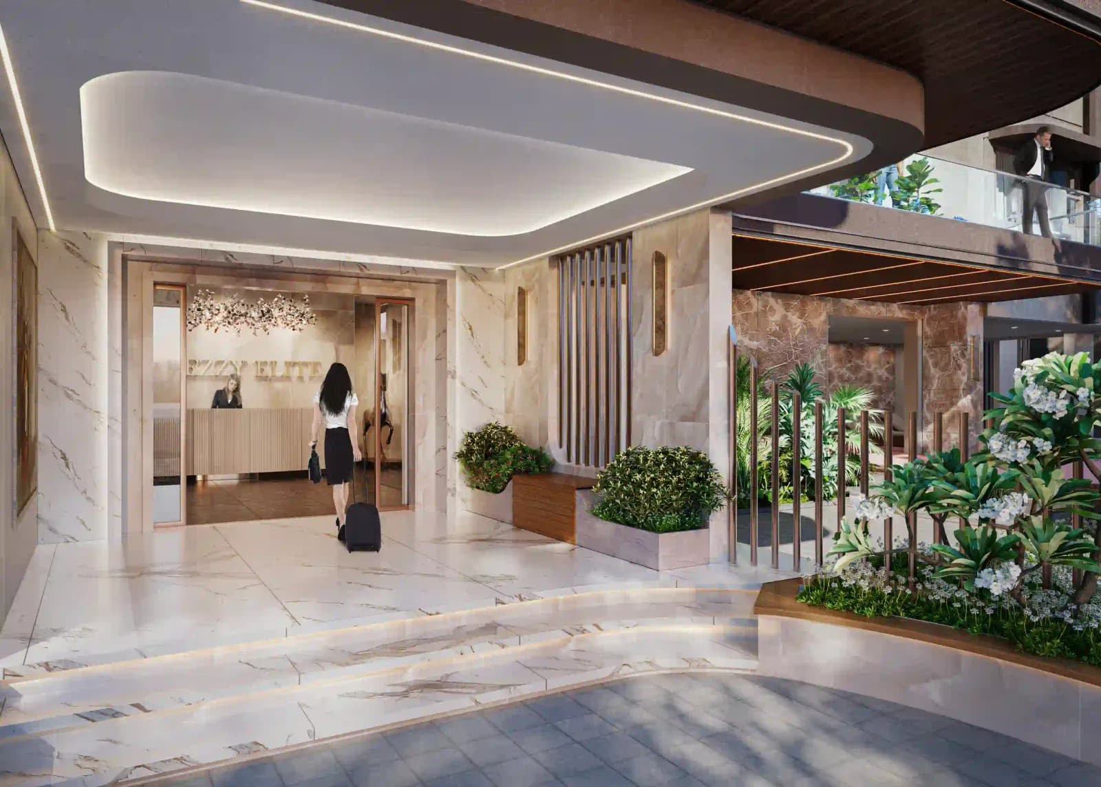 Ezzy Elite lobby entrance (artist’s impression)