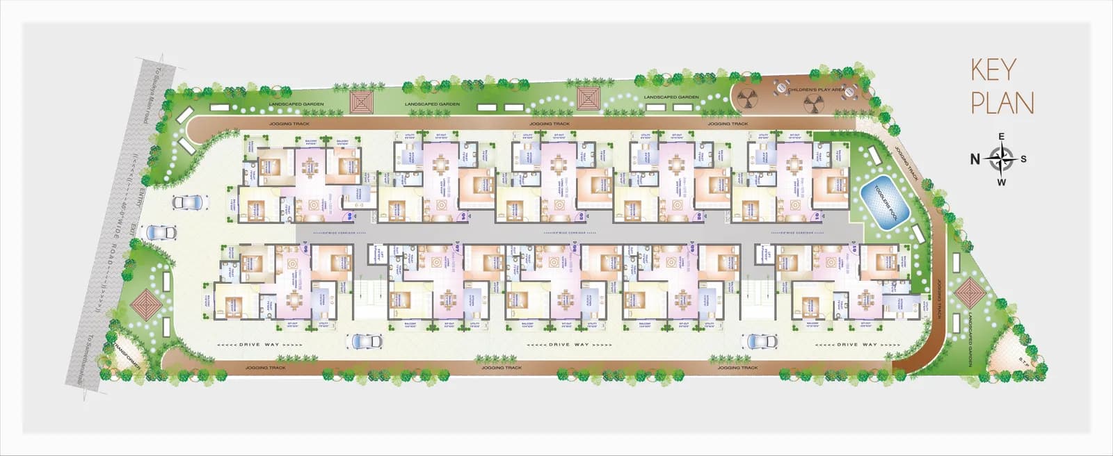 Emmay Environs Pride: Master plan with vastu compliance and natural ventilation design (artist’s impression)