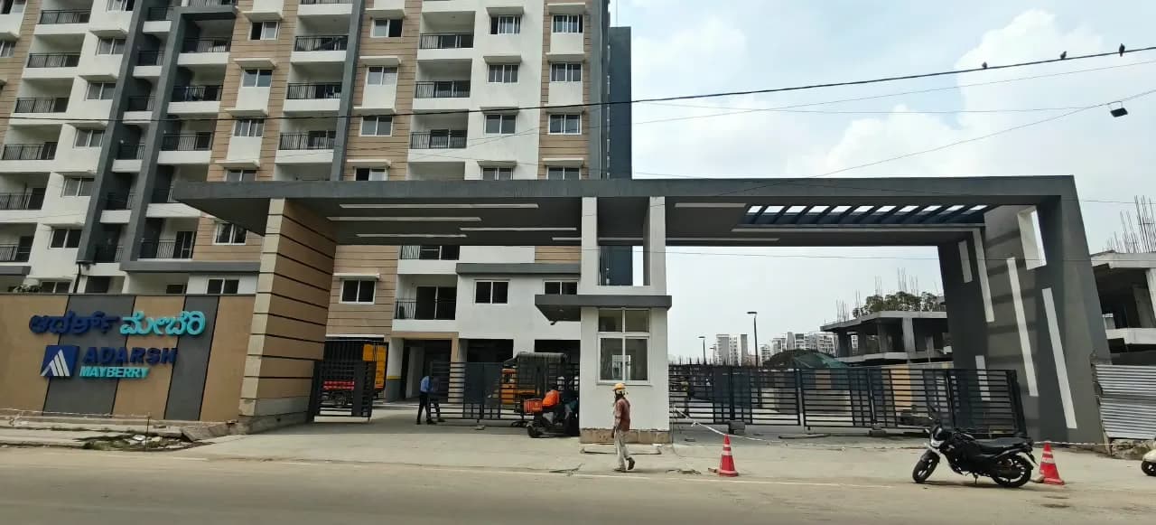 Adarsh Palm Retreat Mayberry-Phase 1: Site photo filed with Karnataka RERA