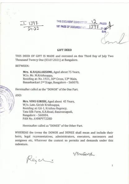 TG Heritage: Brochure, page 1 (filed with Karnataka RERA)