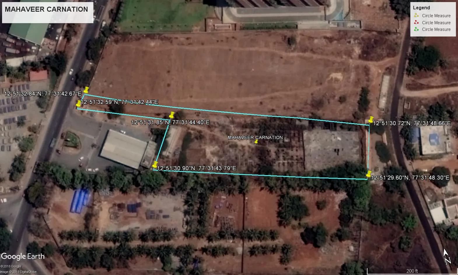Mahaveer Carnation: Site photo filed with Karnataka RERA