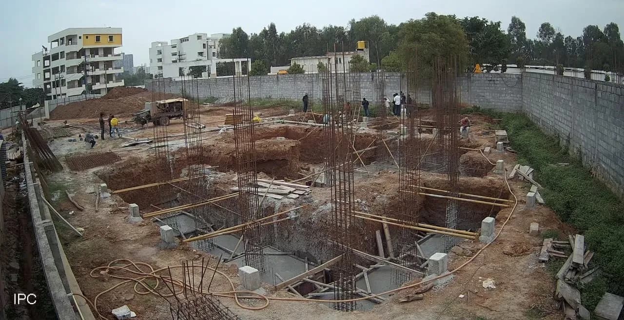 Vertex Wellington: Site photo filed with Karnataka RERA