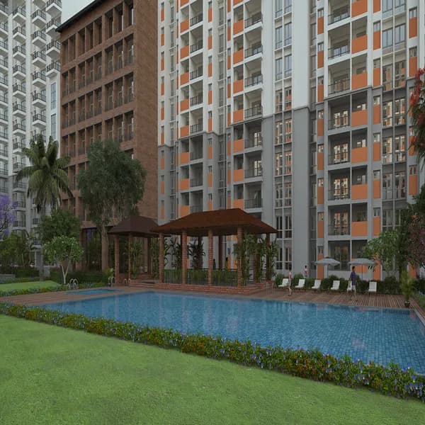 BELVEDERE by UKN AIRPORT DISTRICT: Swimming pool view (artist’s impression)