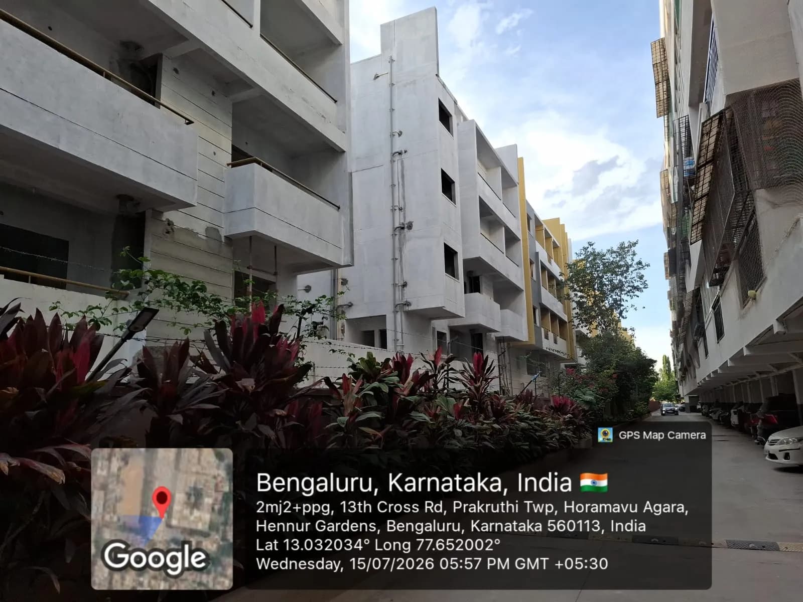 Obel Shanthi: Site photo filed with Karnataka RERA
