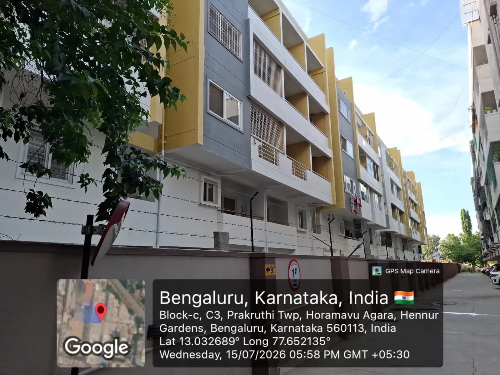 Obel Shanthi: Site photo filed with Karnataka RERA