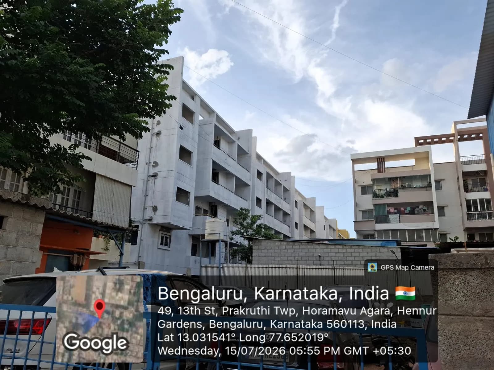 Obel Shanthi: Site photo filed with Karnataka RERA