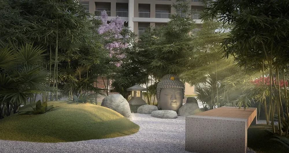 Sobha Dream Gardens: Meditation lawn at the project (artist’s impression)