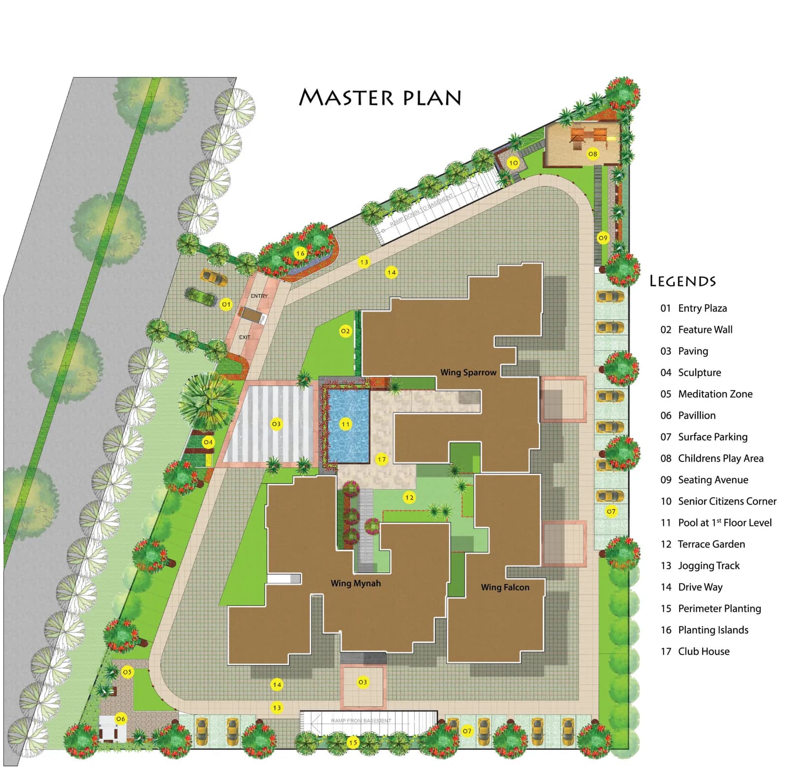 Salarpuria-Sattva Exotic: Master plan layout (artist’s impression)