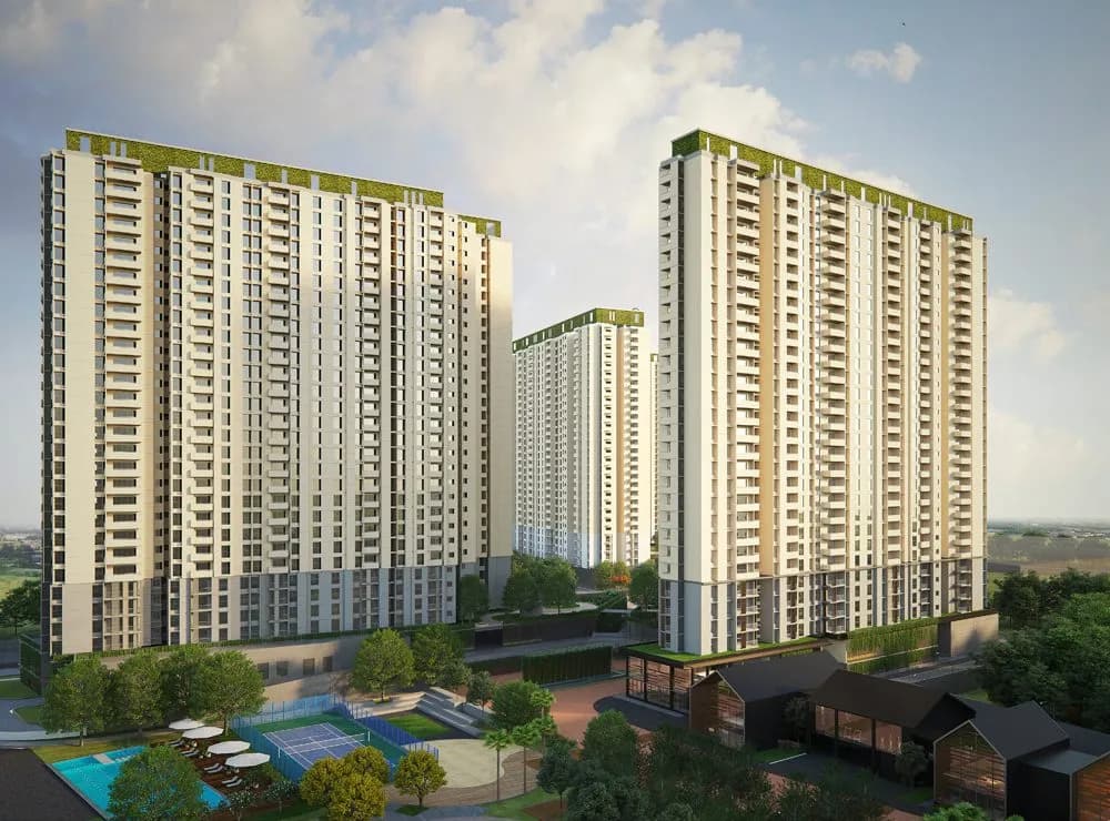 Assetz Marq: Township exterior view with modern architecture (artist’s impression)