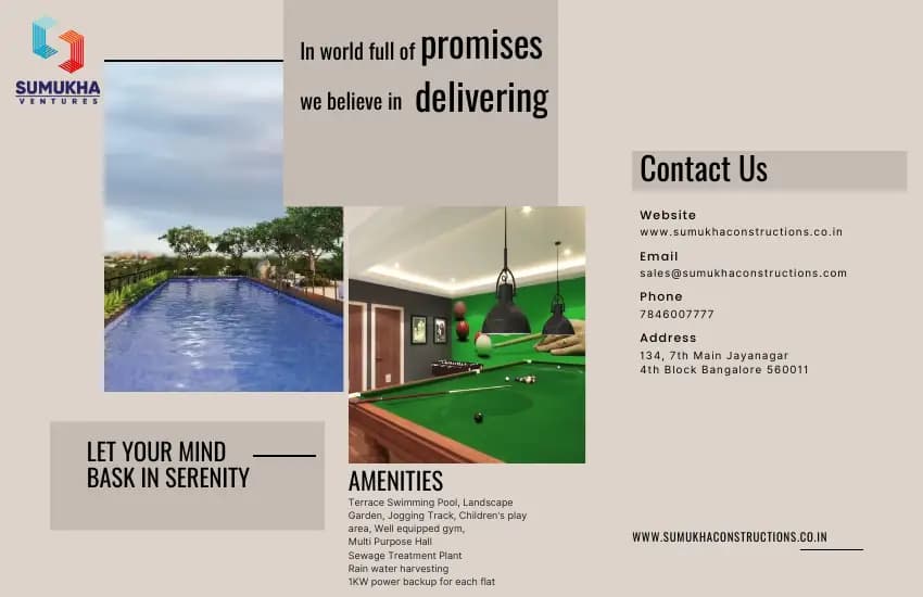 Sumukha Silverstone: Brochure, page 2 (filed with Karnataka RERA)
