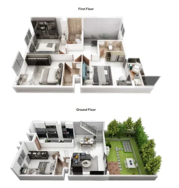 Hinduja El Jardin: Detailed masterplan view (artist’s impression)