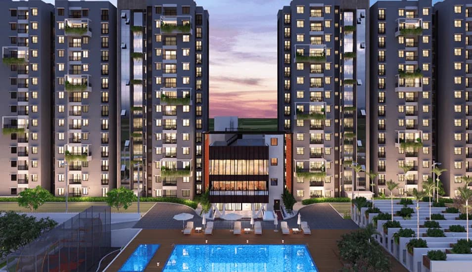 Purva Zenium 1: Residential apartments exterior view (artist’s impression)