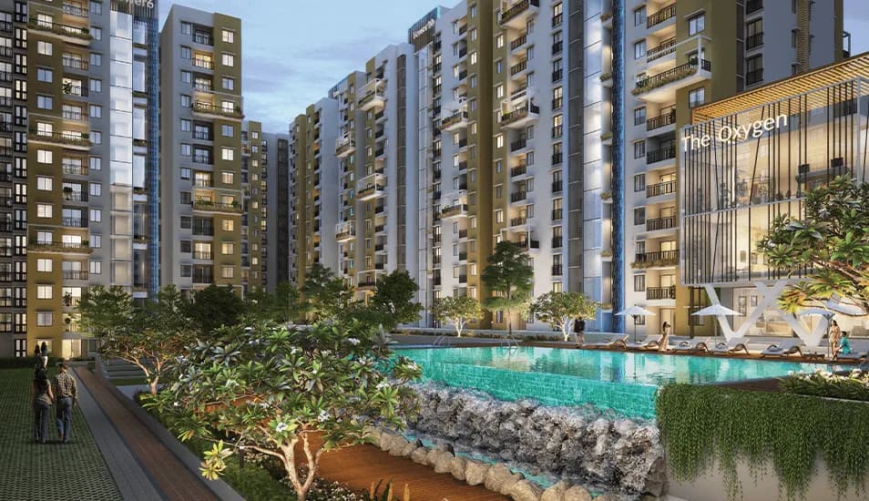 Purva Zenium 1: Building facade in Hosahalli (artist’s impression)