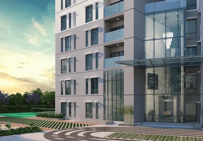 Columbia Aaltius: Building elevation and design highlight (artist’s impression)