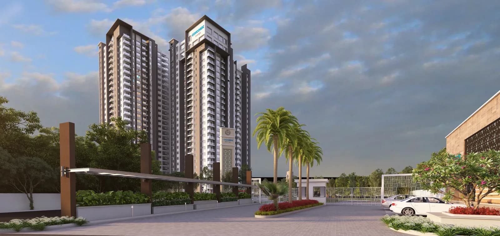 Concorde Auriga: Concorde Auriga residential apartment towers in Bengaluru (artist’s impression)