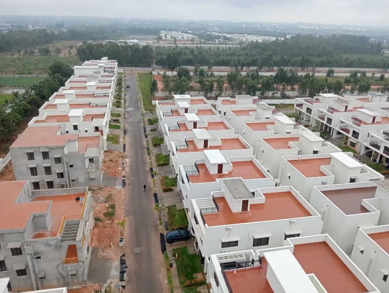 Adarsh Palm Acres: Phase 2 aerial view