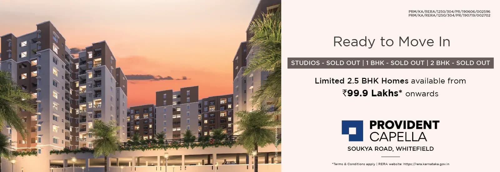 Provident Capella 2: Project banner with pricing information (artist’s impression)