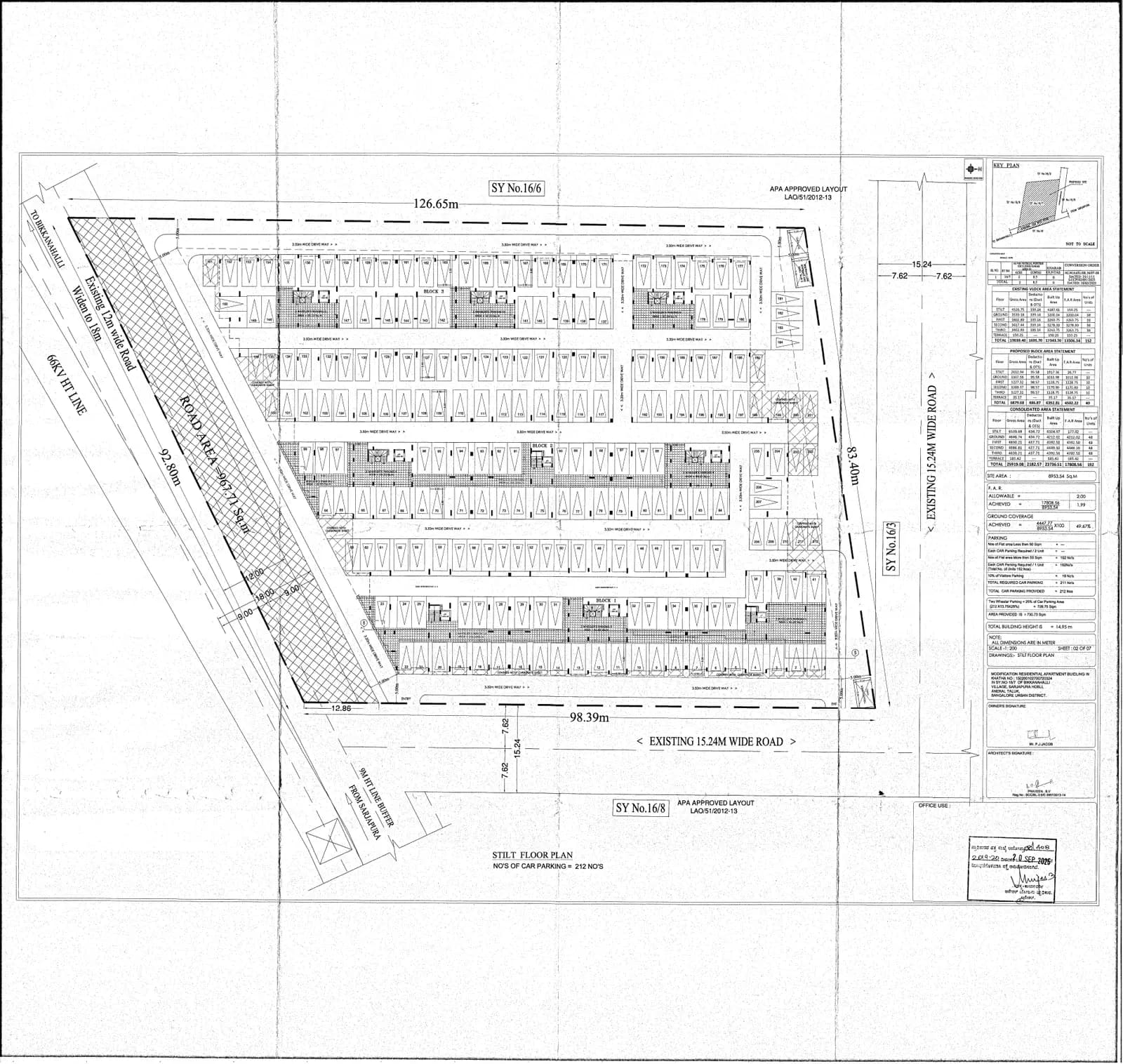 Sierra Greens: SITE AND ELEVATION PLAN.pdf (filed with Karnataka RERA)